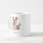 Watercolor Bulldog Koffiemok (Voorkant links)