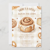 watercolor Bun in the Oven Bakery Baby Shower Kaart (Voorkant)