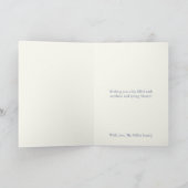 Watercolor Bunny & Wild Poppy Personalized Easter  Feestdagen Kaart (Binnen)