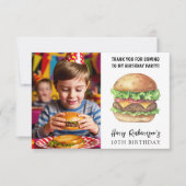Watercolor Burger Feest Verjaardag Bedankt (Voorkant)