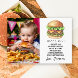 Watercolor Burger Feest Verjaardag Bedankt