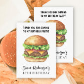 Watercolor Burger Feest Verjaardag Bedankt