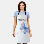 Watercolor Butterfly Flight Script Name Art Schort (Gedragen)