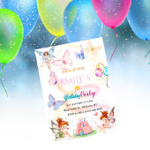 Watercolor Butterfly Magical Fairy Birthday Kaart