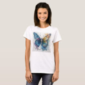 Watercolor Butterfly Nature Art Personalized T-shirt (Voorkant volledig)