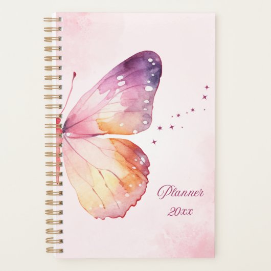 Watercolor Butterfly Planner (Voorkant)