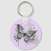 Watercolor Butterfly Sleutelhanger (Voorkant)