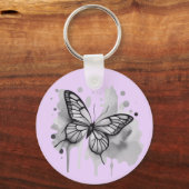 Watercolor Butterfly Sleutelhanger (Voorkant)