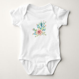 Watercolor Cacti Bloei Romper