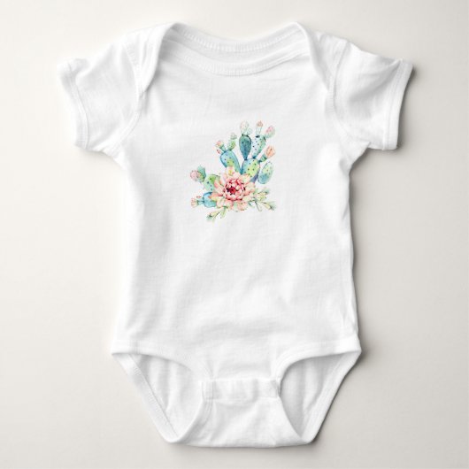 Watercolor Cacti Bloei Romper (Voorkant)