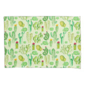 Watercolor Cacti Patroon Kussensloop Set (Voorkant-Links)