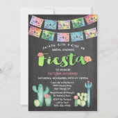 Watercolor Cactus Bruiloft Mexican Feest Kaart (Voorkant)