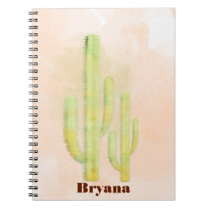 Watercolor Cactus Eenvoudig Zuidwesters Journaal Notitieboek