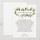 Watercolor Cactus Kleinere Trouwupdate Downsizen Kaart (Voorkant / Achterkant)