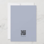 Watercolor Cactus Succulenten QR Code RSVP Huwelij Kaart (Achterkant)