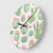 Watercolor Cactus Tuin Grote Klok (Hoek)