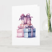 Watercolor cadeau dozen kaart (Voorkant)