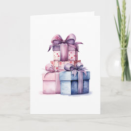 Watercolor-cadeau dozen kaart