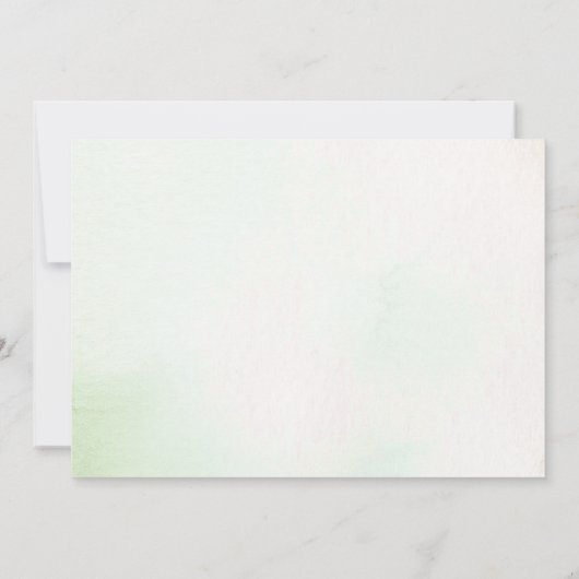 Watercolor 'Calling All Dragons' 2de verjaardagsfo Kaart (Achterkant)