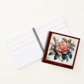 Watercolor Camellia Japonica Notebook #3 Notitieboek (Binnen)
