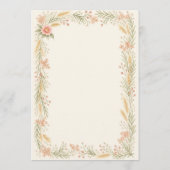 Watercolor Camellia Wedding Program Programmakaart (Achterkant)