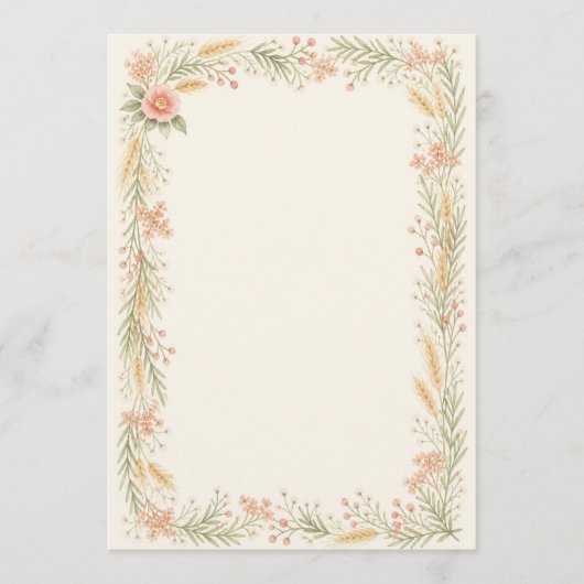 Watercolor Camellia Wedding Program Programmakaart (Voorkant)