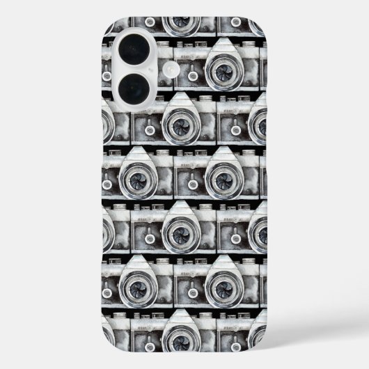 Watercolor Camera Professioneel Fotograaf Case-Mate iPhone Case (Achterkant)