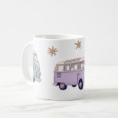 Watercolor camper van design koffiemok (Voorkant links)
