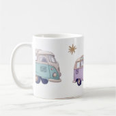 Watercolor camper van design koffiemok (Links)