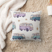 Watercolor camper van design kussen (Deken)