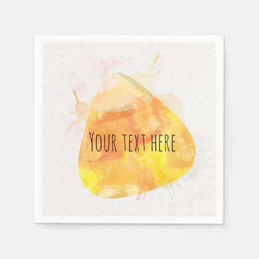 Watercolor Candy Corn Halloween-feest Servetten (Voorkant)