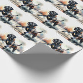 Watercolor Cane Corso dog Cadeaupapier (Hoek)