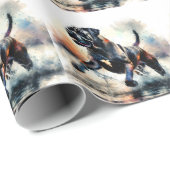 Watercolor Cane Corso dog Cadeaupapier (Rol Hoek)