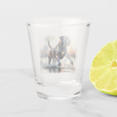 Watercolor Cane Corso dog Shot Glas (Achterkant)
