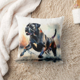 Watercolor Cane Corso-hond Kussen