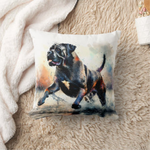 Watercolor Cane Corso-hond Kussen