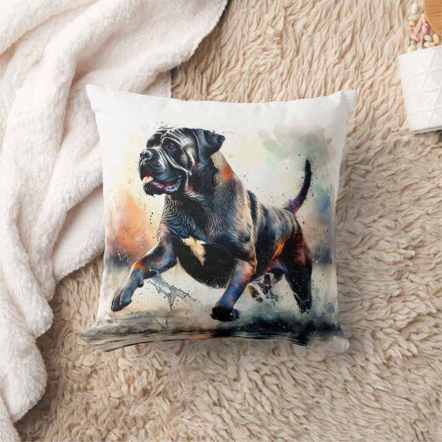 Watercolor Cane Corso-hond Kussen (Deken)