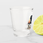 Watercolor Cane Corso-hond Shot Glas (Links)
