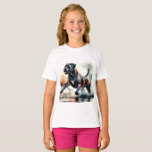 Watercolor Cane Corso-hond T-shirt (Voorkant volledig)