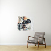 Watercolor Cane Corso-hond Wandkleed (In Situ (horizontaal))
