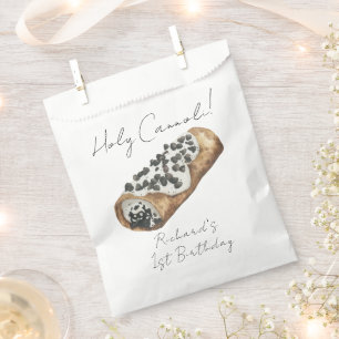 Watercolor Cannoli 1e verjaardagsfeestje Bedankzakje