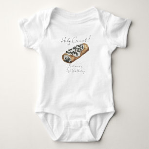 Watercolor Cannoli 1e verjaardagsfeestje Romper