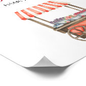 watercolor cart berry \ Guest book Poster (Hoek)