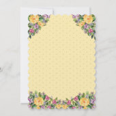 Watercolor Cascaderend Bloemboeket Baby Shower Kaart (Achterkant)