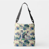 Watercolor Cats in a Garden Crossbody Tas (Voorkant)