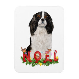 Watercolor Cavalier King Charles Kerstmis Magneet