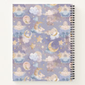 Watercolor Celestial Journal | Pastel Moons, Stars Notitieboek (Achterkant)
