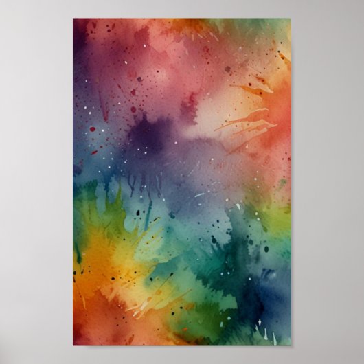 Watercolor Charme Kunst Poster (Voorkant)