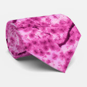 Watercolor Cherry Blossom Pattern Stropdas (Opgerold)