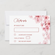 Watercolor Cherry Blossom Wedding